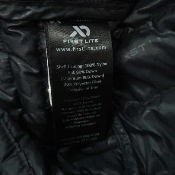 First Lite Brooks Dark Blue Hooded Puffer Jacket - Picture 6 of 11